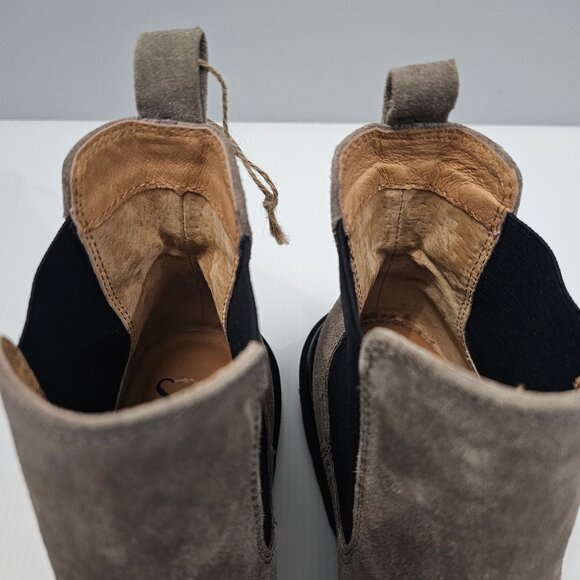 NEW Sofft Samira Ankle Boot Womens 8  Taupe Suede Waterproof Chelsea Lug Sole - Picture 8 of 14